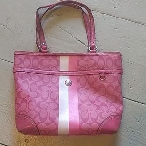 Lightly used pink Coach purse